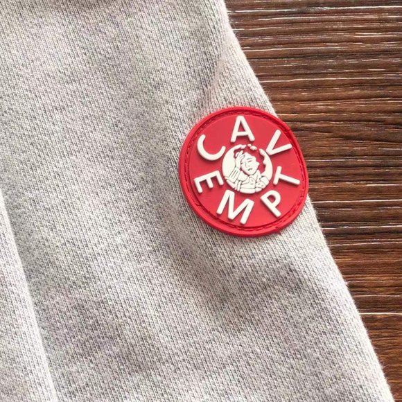 Cavermpt Silver Long Sleeve Sweatshirt Blue Geometric Print - Picture 12 of 16